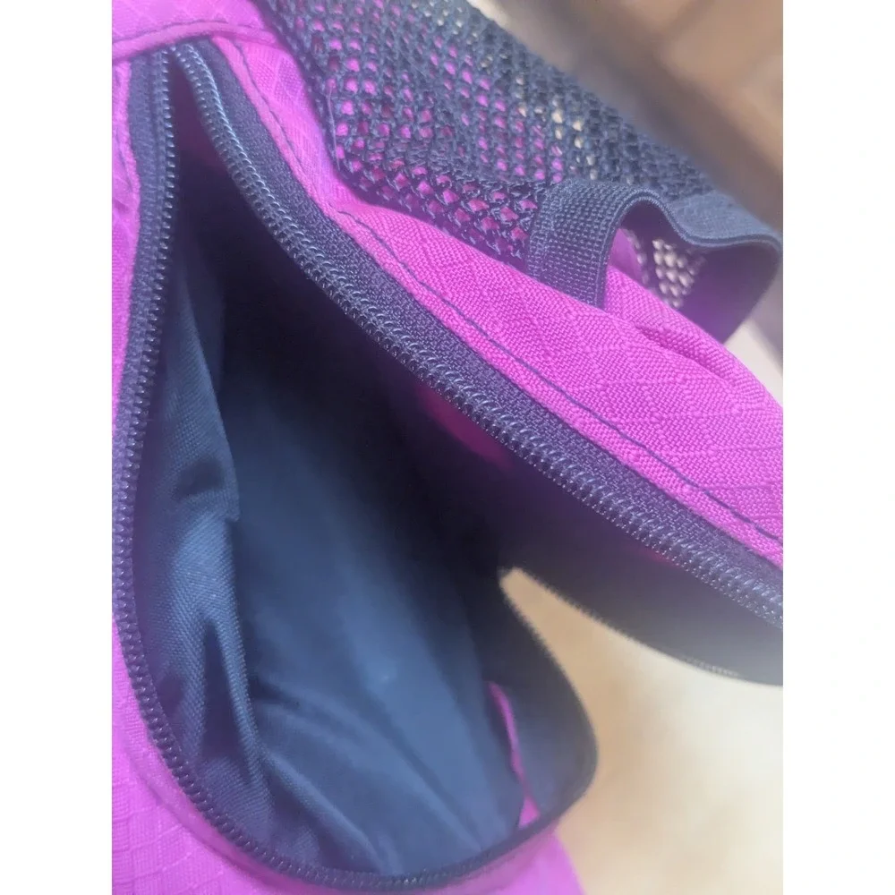 L.L.Bean Pink Butterfly Backpack  Black‎ School Book Bag Travel Daypack Hiking